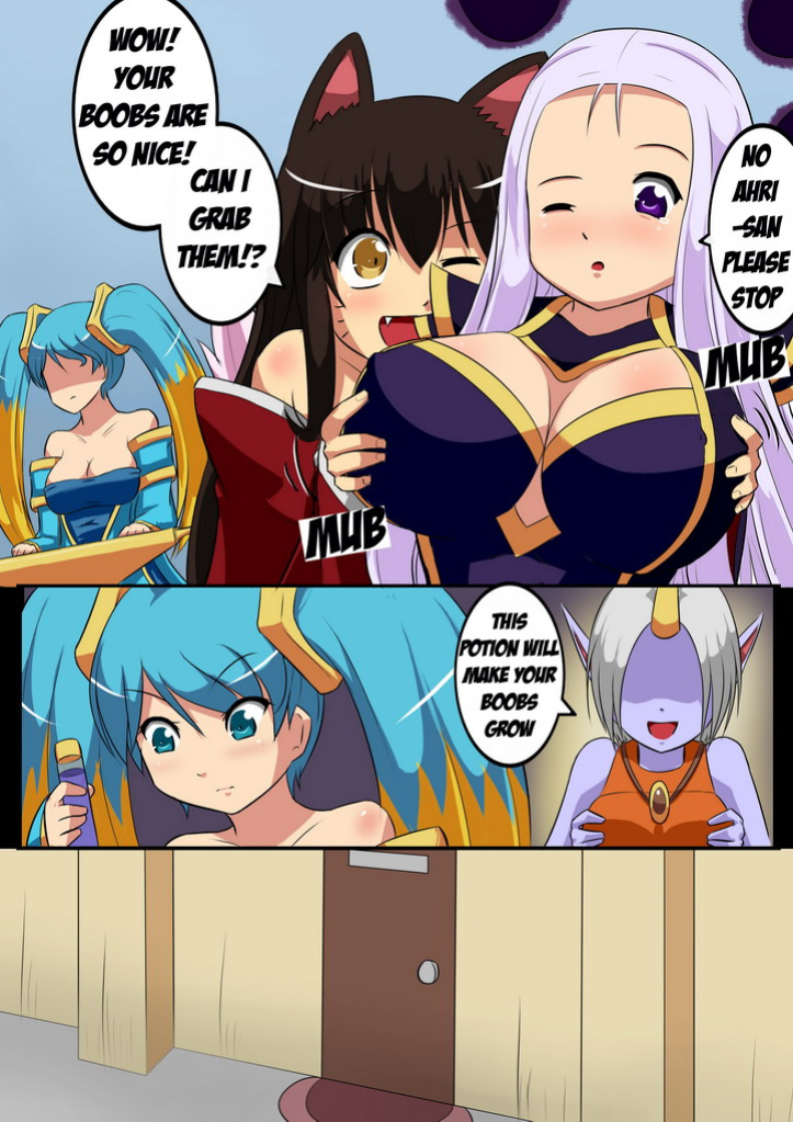[Xano] Sona x Ahri Lovely Boobies