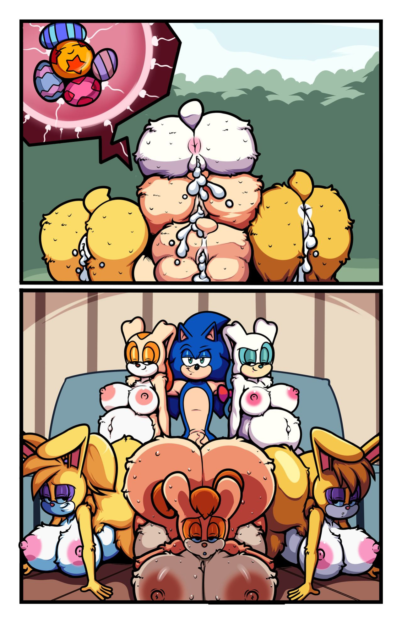 [Superbunnygt] Sonic Girls Easter (Sonic the Hedgehog)