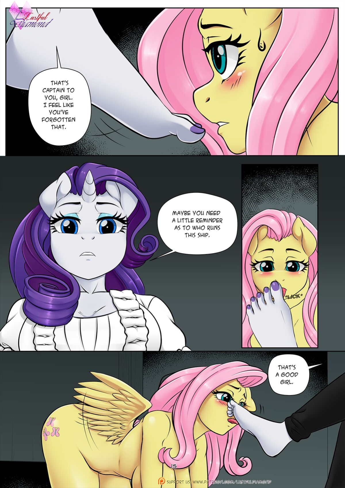 [Pia-Sama] Lustful Diamond - Flutterlie (My Little Pony: Friendship is Magic) {Colored}