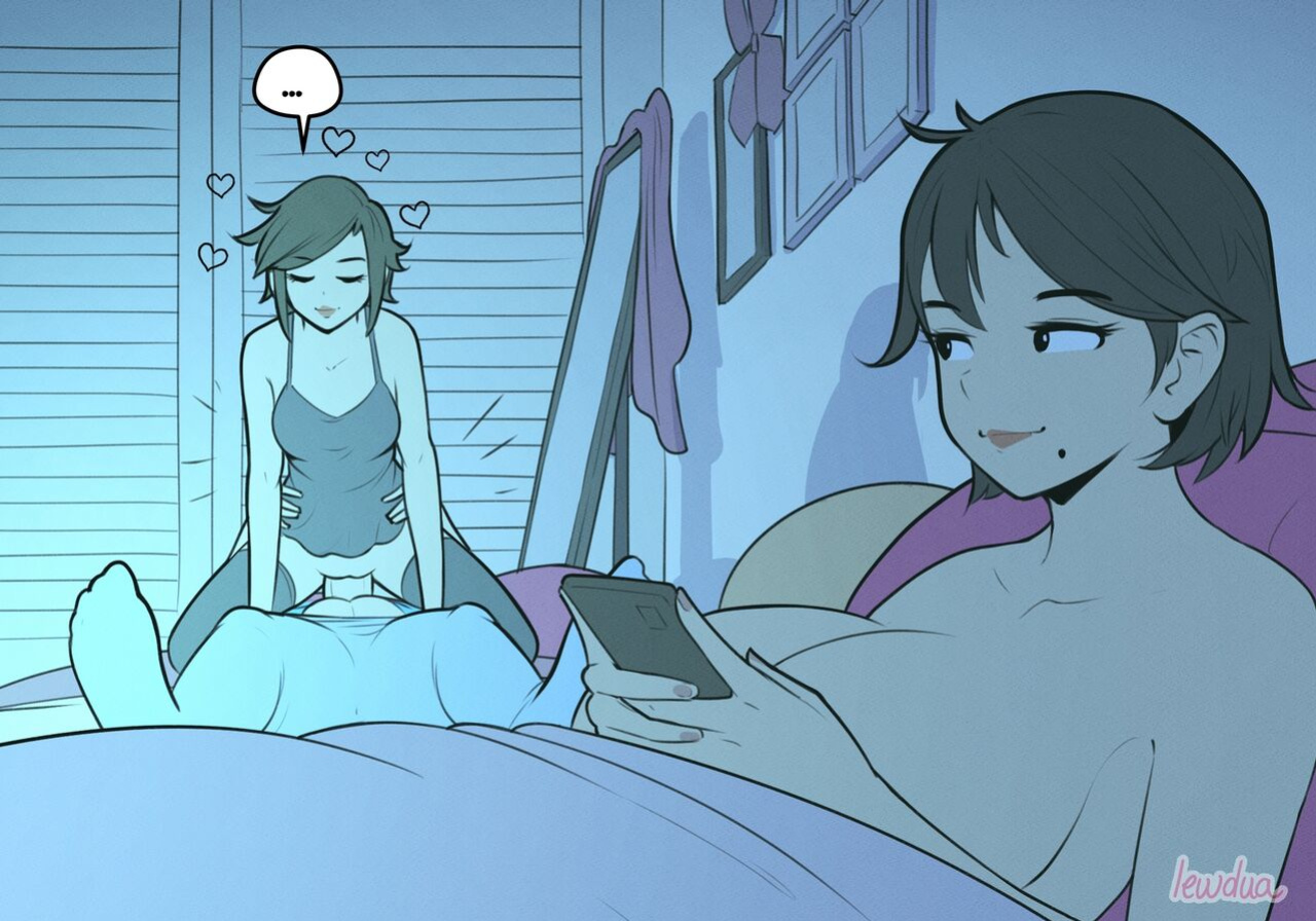 [Lewdua] Alice and Alison Playing Games with the Secret Lover at Night