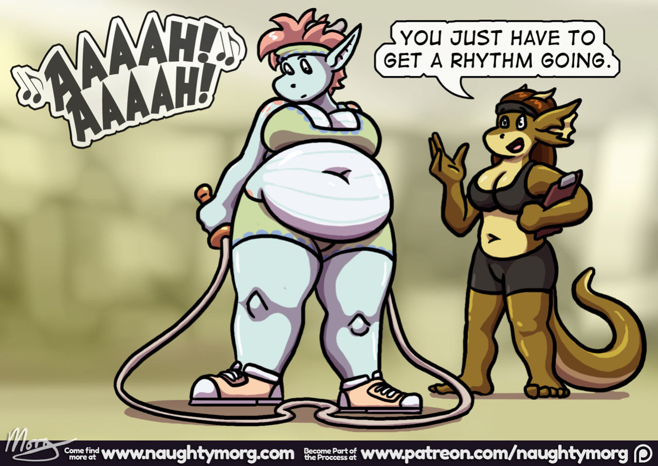 [NaughtyMorg] Gem & Sarah: Weight Training