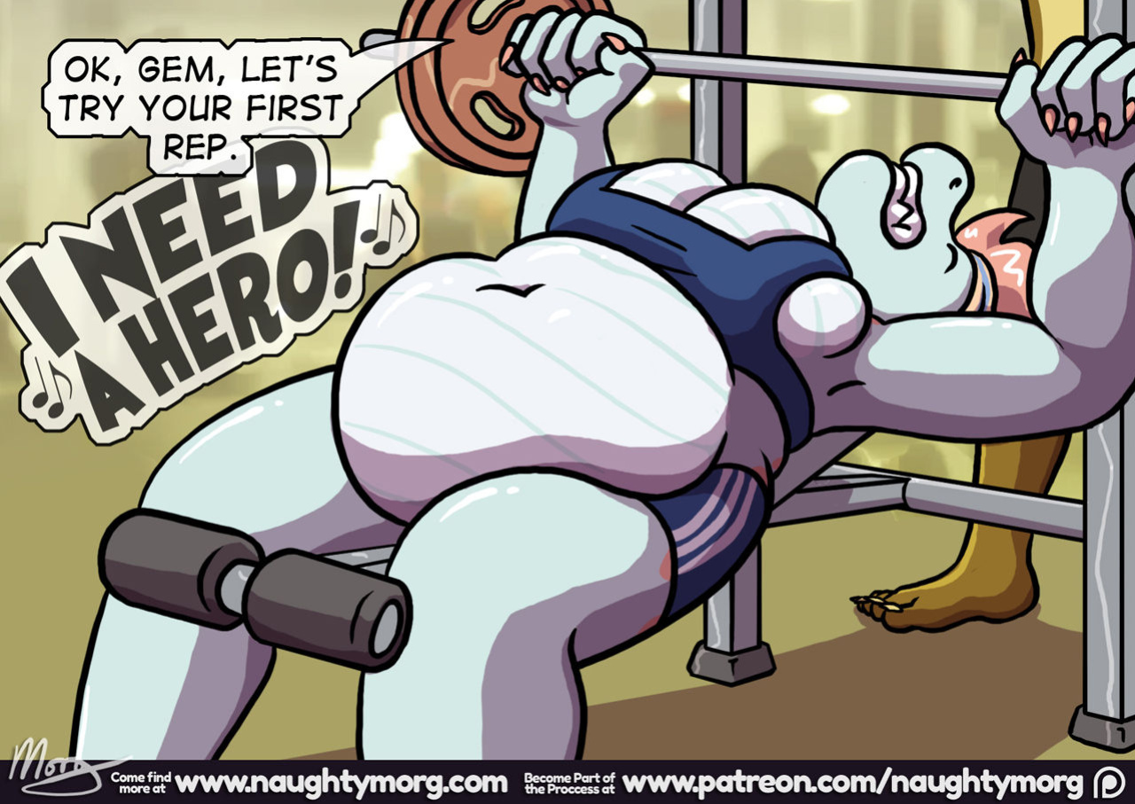 [NaughtyMorg] Gem & Sarah: Weight Training