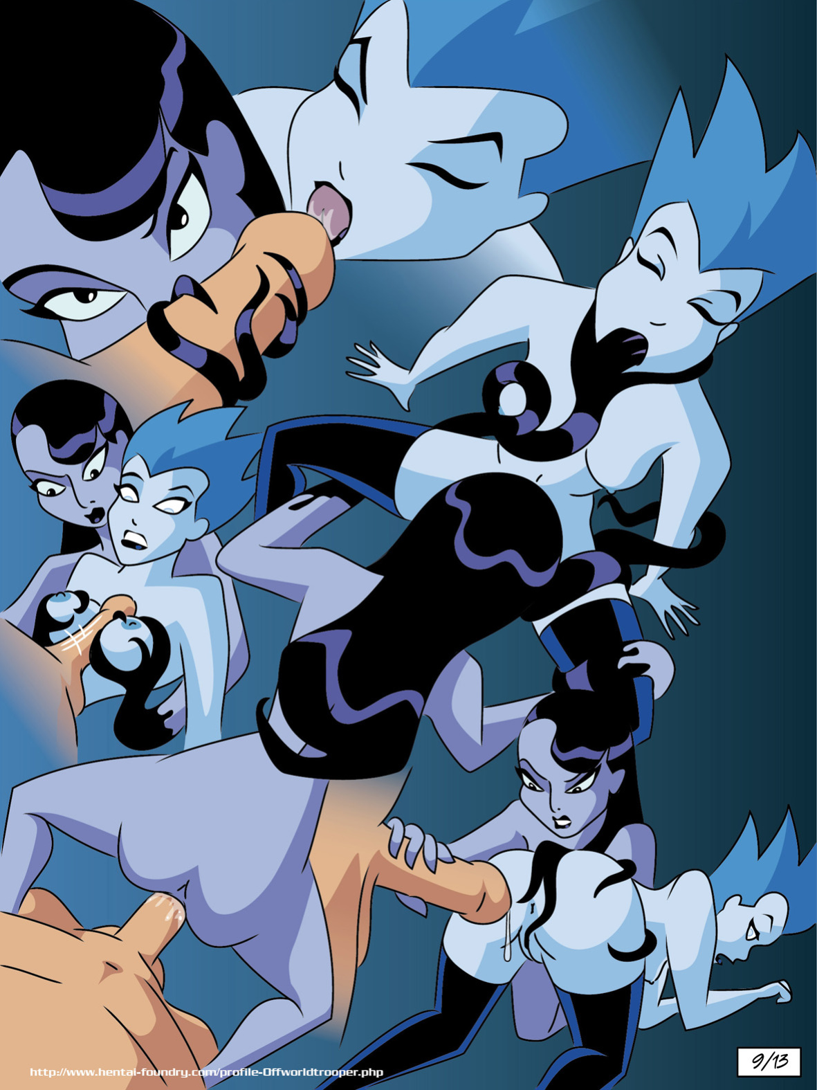[Offworldtrooper] Inque and Livewire (Batman Beyond)