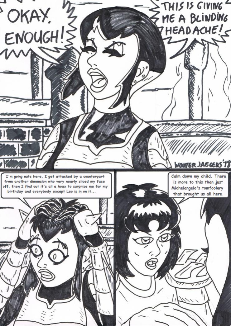 Teenage mutant Ninja Turtles: Karai versus Karai.
