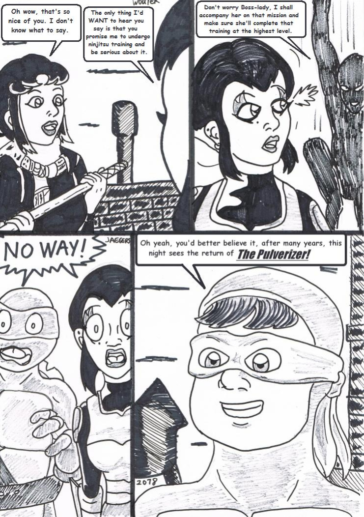 Teenage mutant Ninja Turtles: Karai versus Karai.