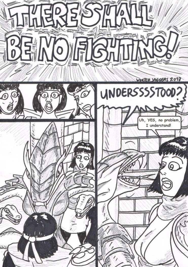 Teenage mutant Ninja Turtles: Karai versus Karai.