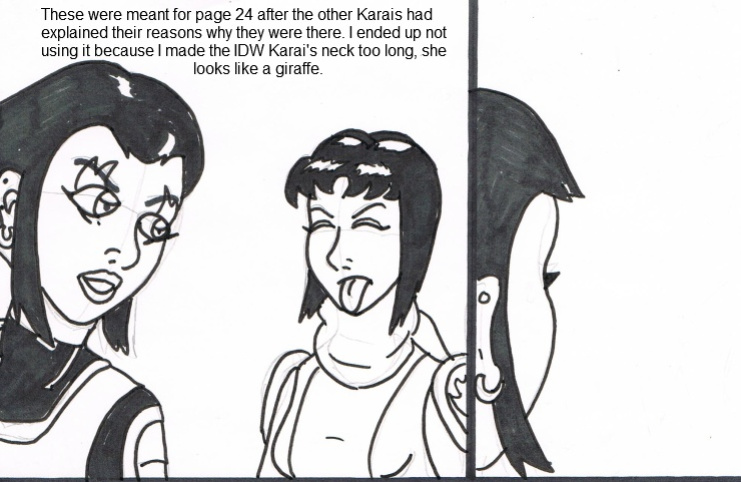 Teenage mutant Ninja Turtles: Karai versus Karai.