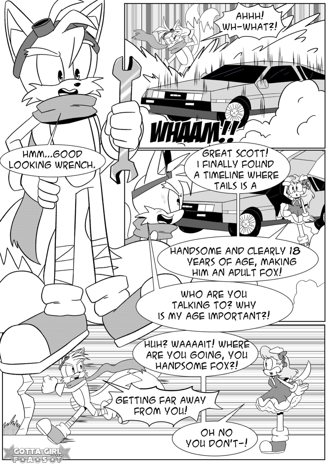 [FluffyTG] Gotta Girl Fast #3: Tails