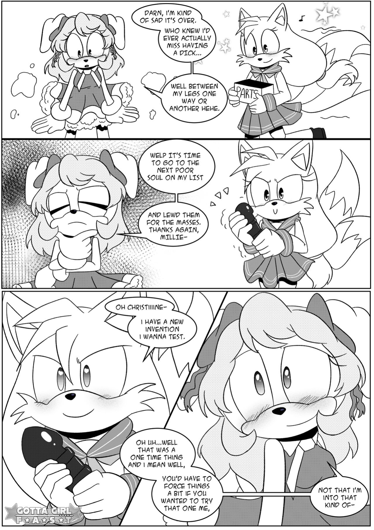 [FluffyTG] Gotta Girl Fast #3: Tails