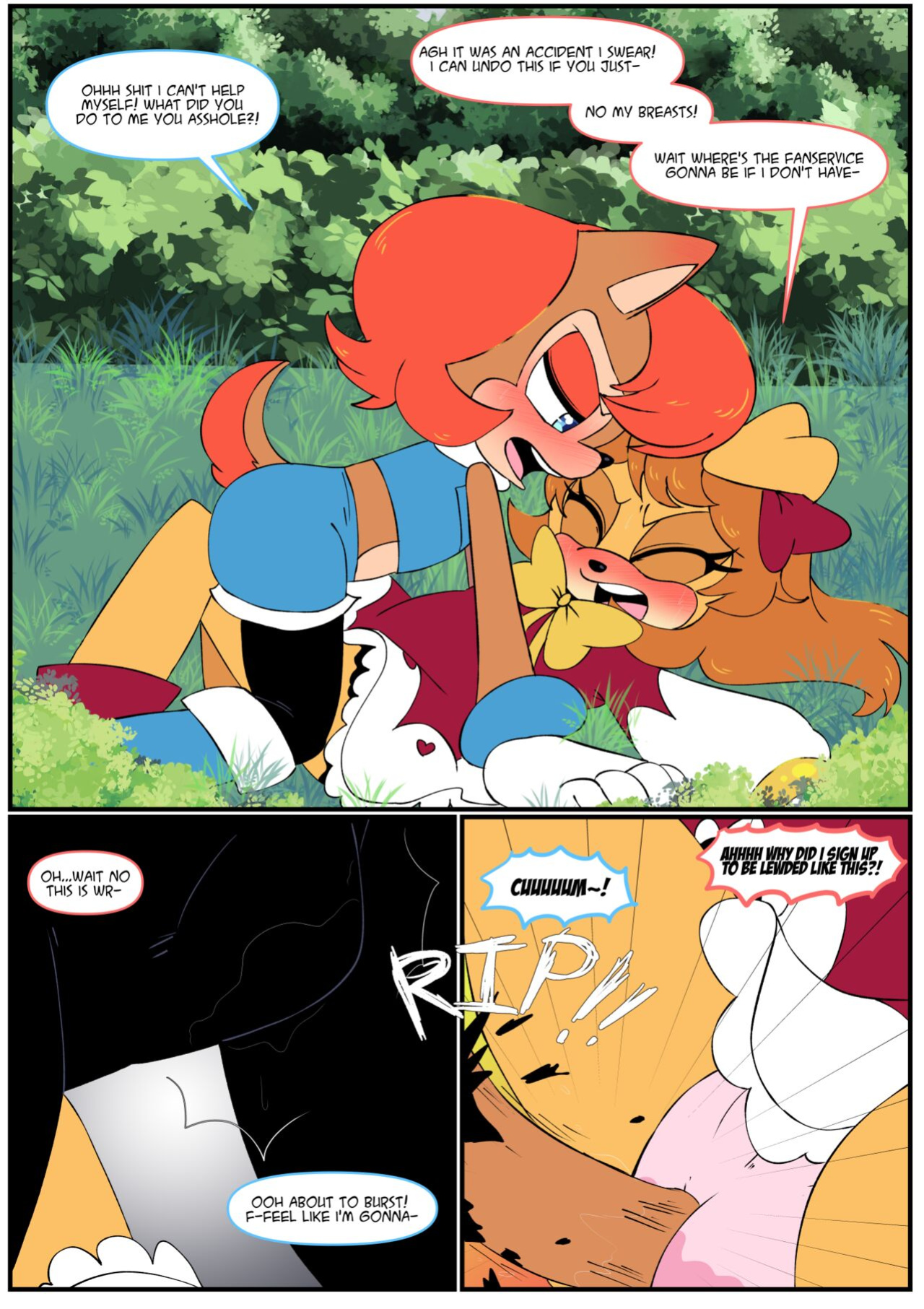 [FluffyTG] Gotta Girl Fast #5: Sally & Knuckles