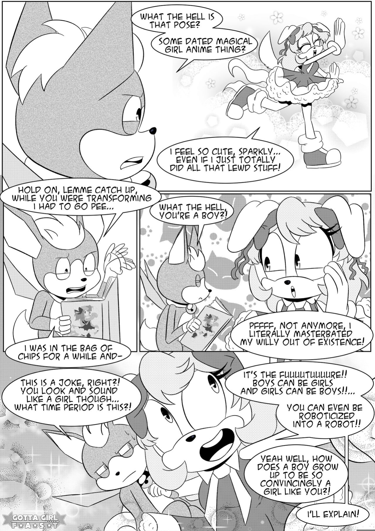 [FluffyTG] Gotta Girl Fast #2: Origin