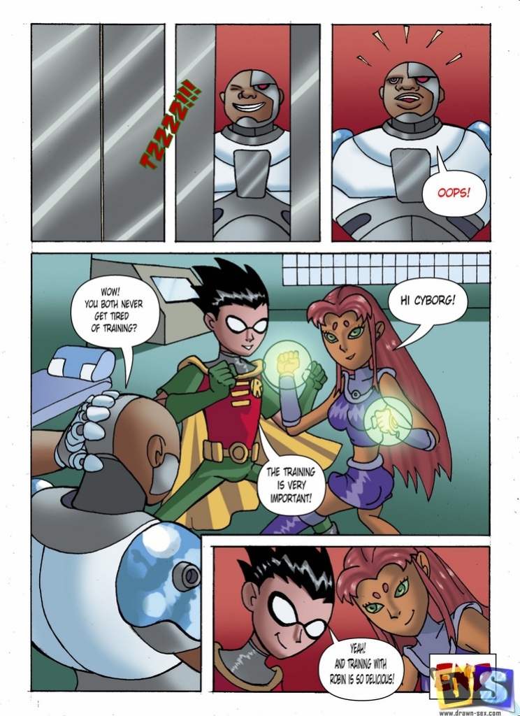 [Drawn-Sex] Robin and Starfire