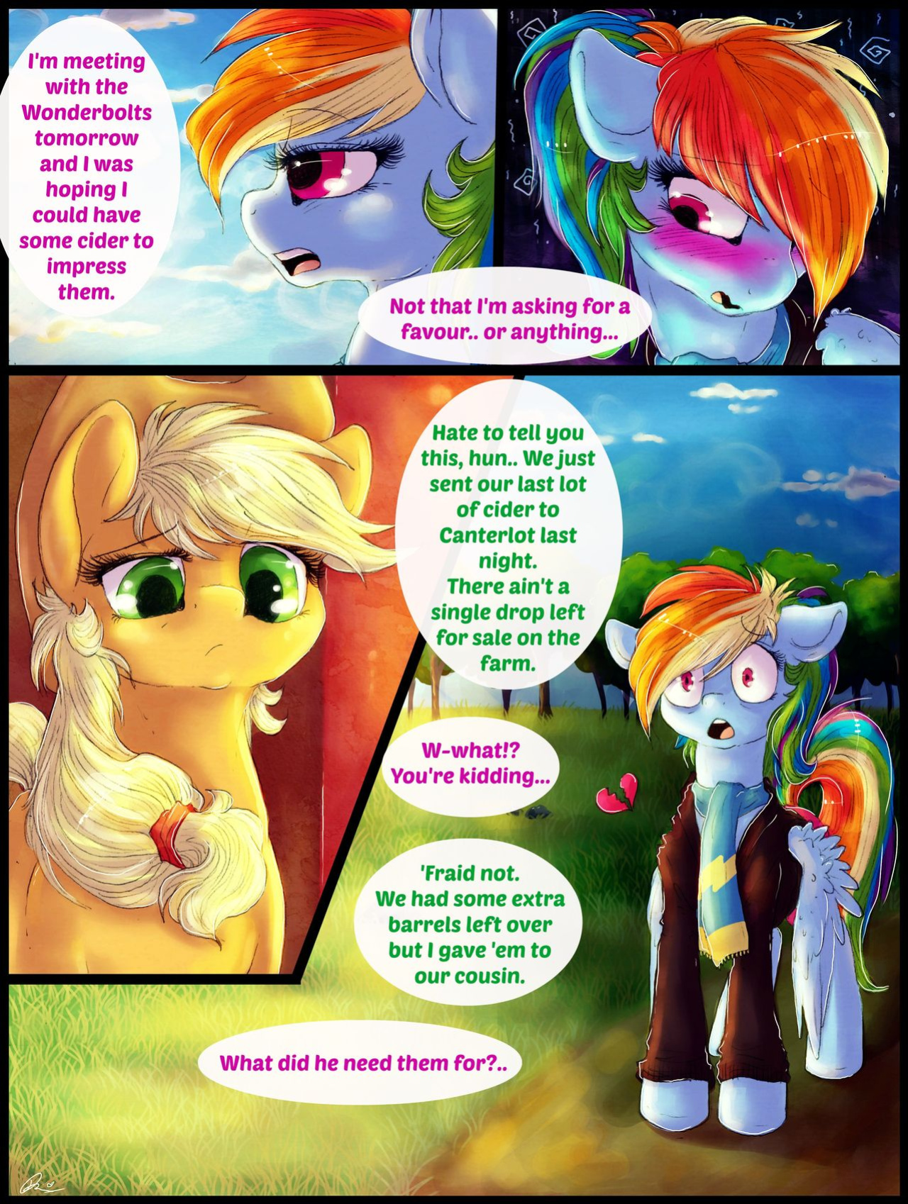 [Dimwitdog] Over a Barrel [Full color, Sketches, Flats]