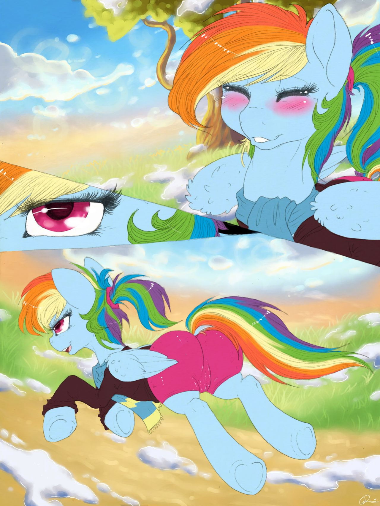[Dimwitdog] Over a Barrel [Full color, Sketches, Flats]