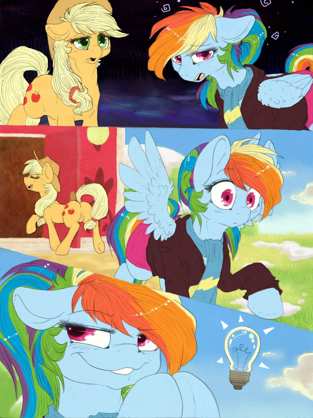 [Dimwitdog] Over a Barrel [Full color, Sketches, Flats]