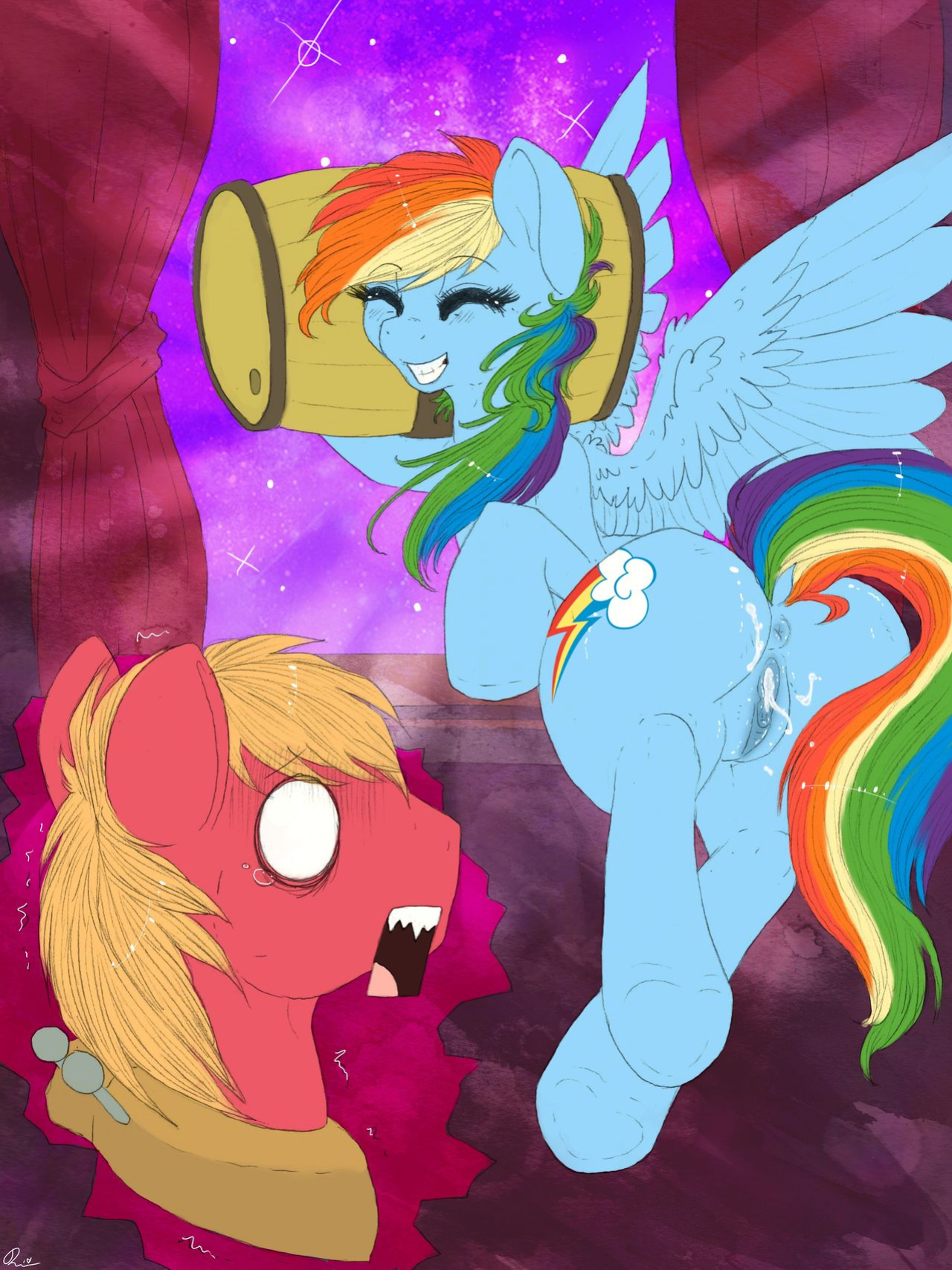 [Dimwitdog] Over a Barrel [Full color, Sketches, Flats]