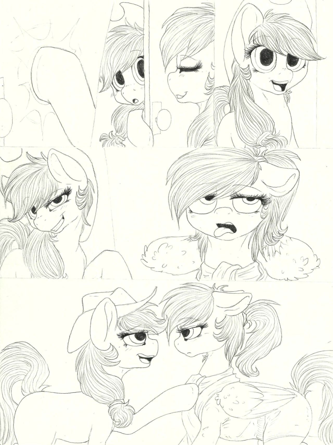 [Dimwitdog] Over a Barrel [Full color, Sketches, Flats]
