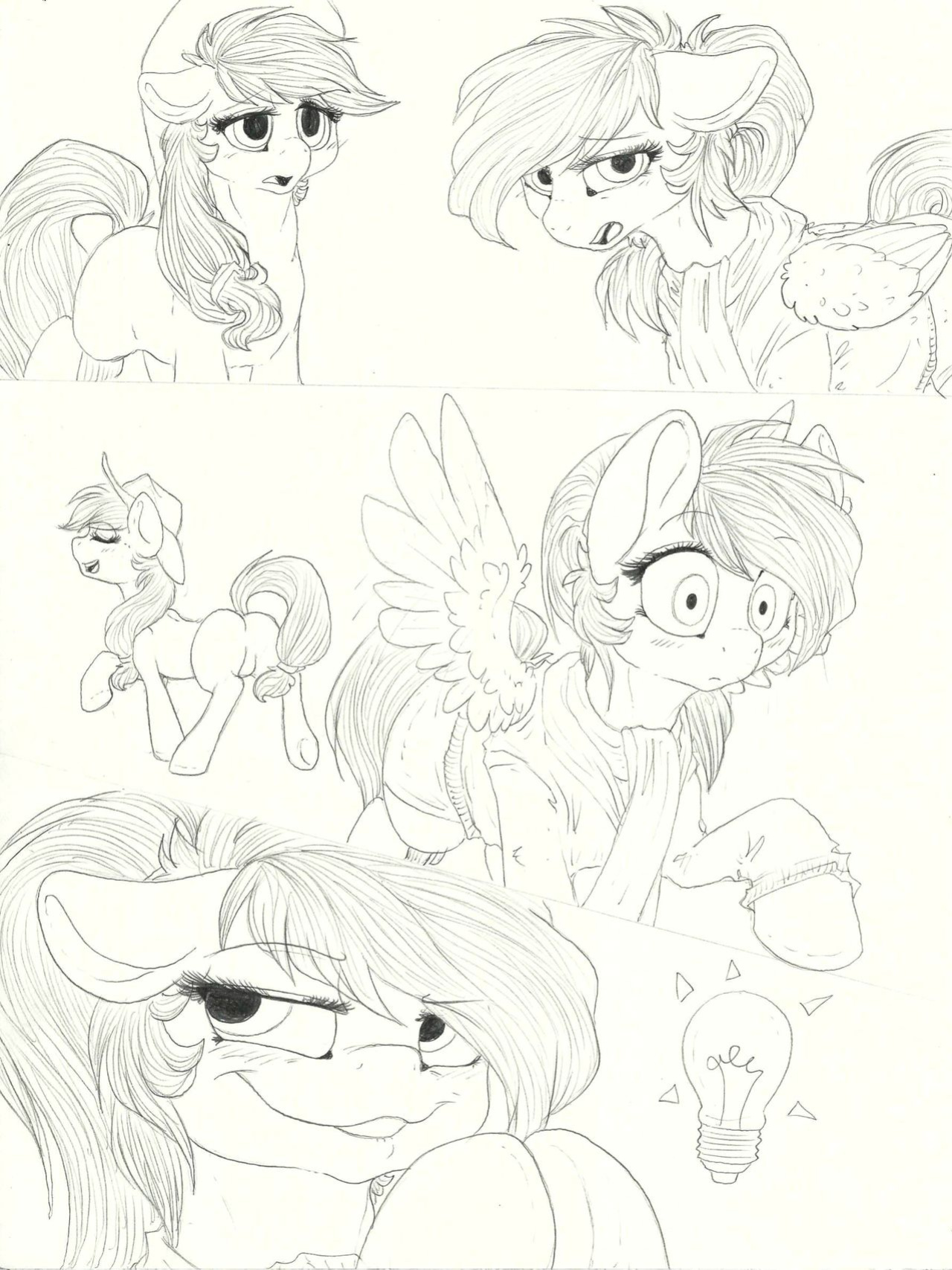 [Dimwitdog] Over a Barrel [Full color, Sketches, Flats]