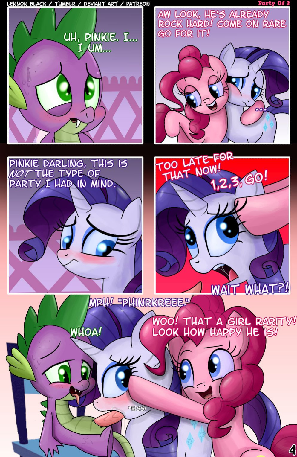 [Lennon Black] Party of 3 (My Little Pony: Friendship is Magic)