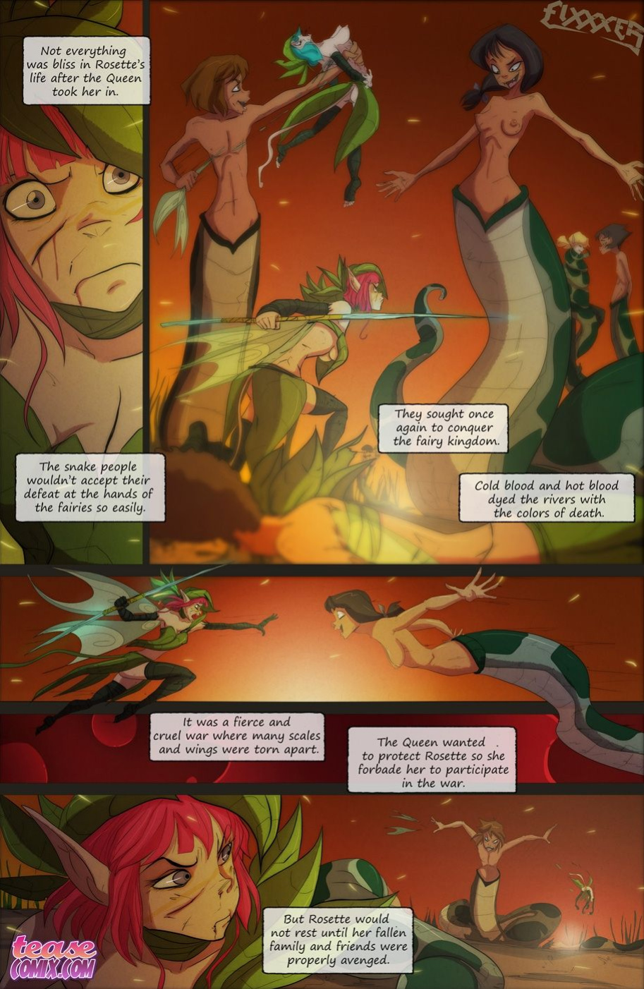 [TeaseComix (Fixxxer)] Aethel #3