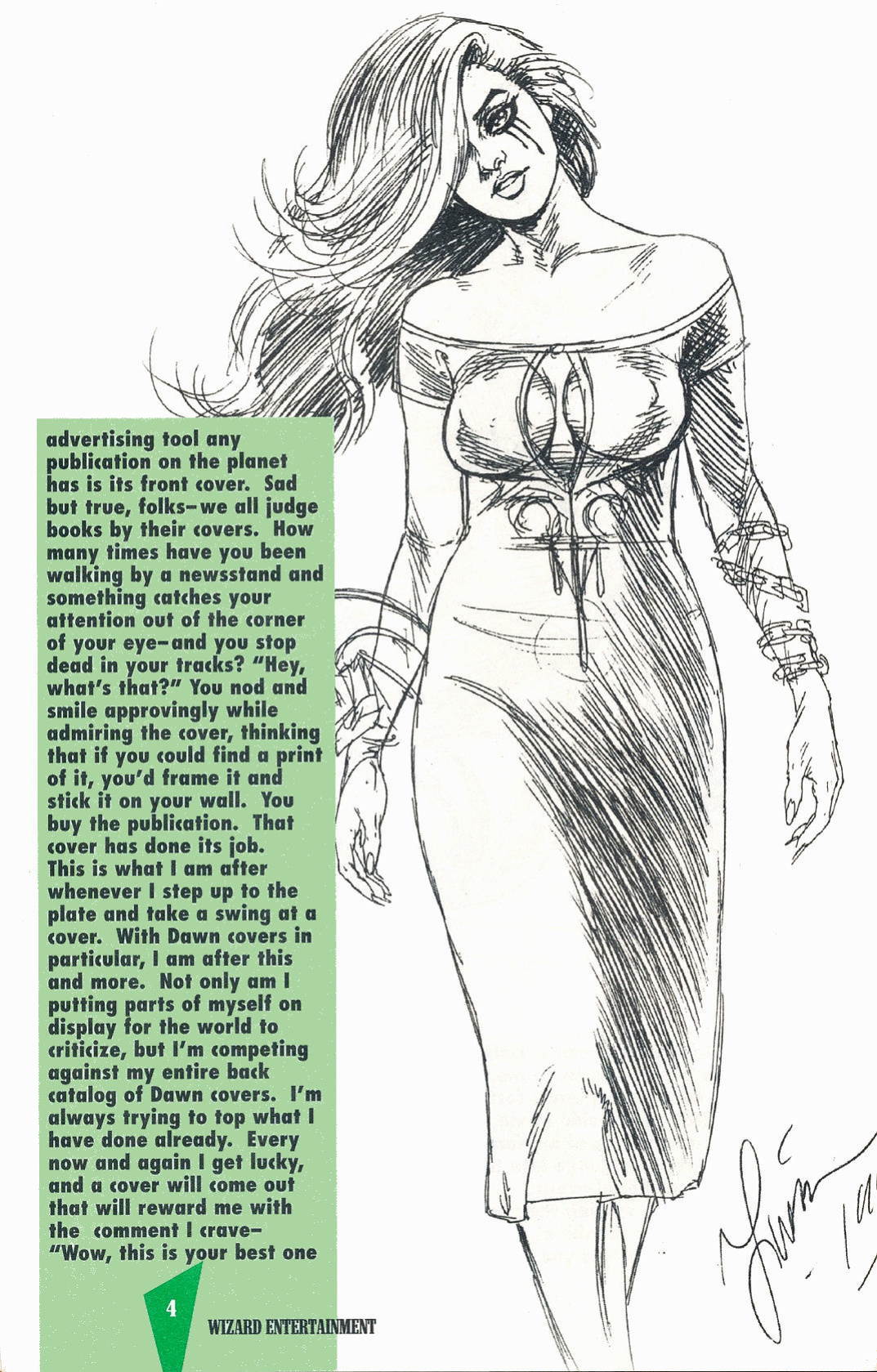 J. MICHAEL LINSNER - 1999 DAWN GENESIS EDITION SKETCHBOOK