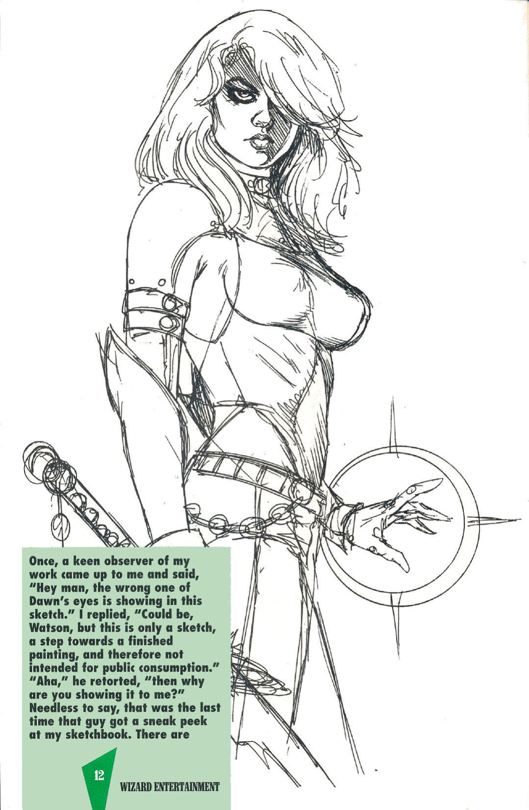 J. MICHAEL LINSNER - 1999 DAWN GENESIS EDITION SKETCHBOOK
