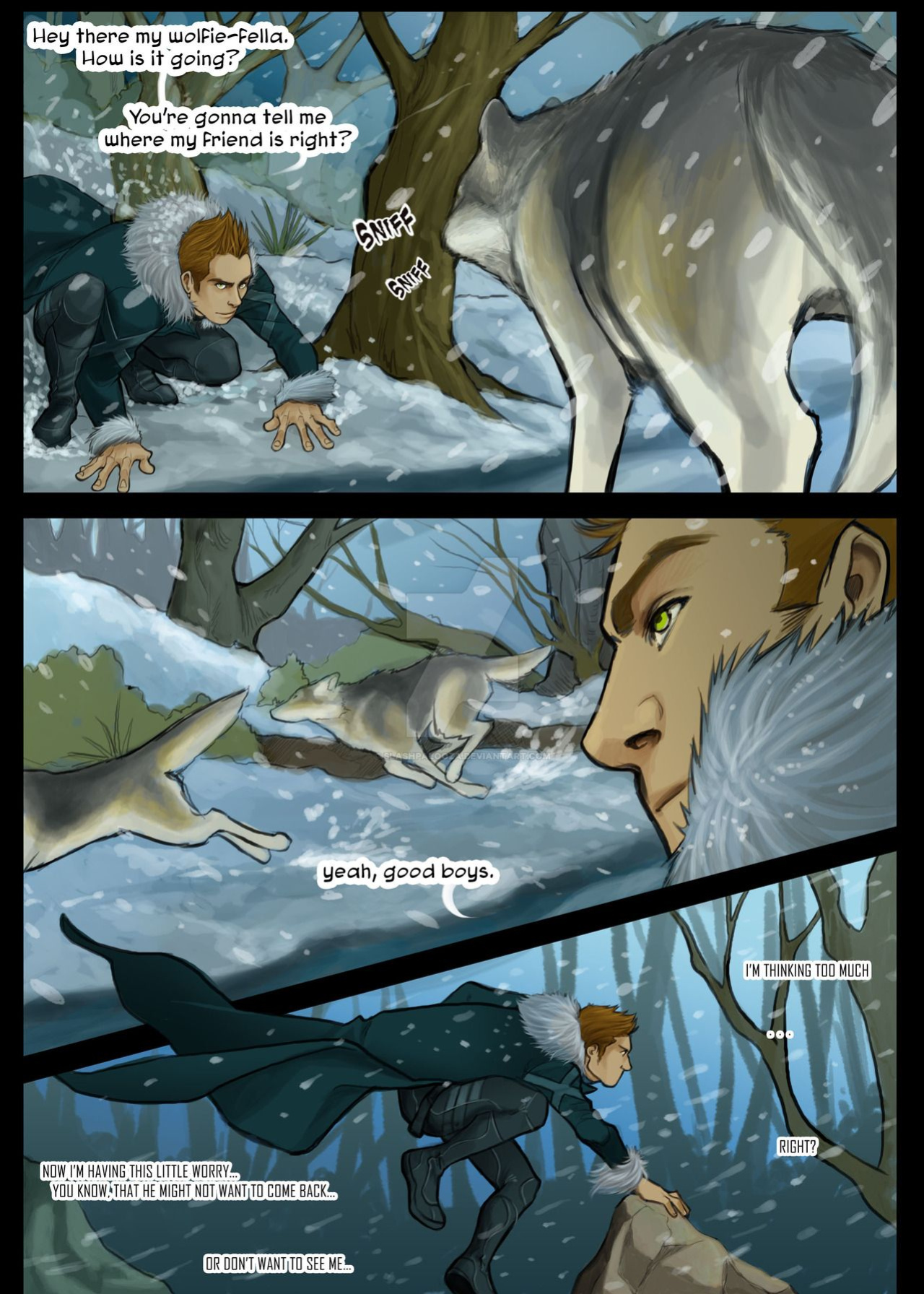 Wolverine and Nightwolf (by slashpalooza)