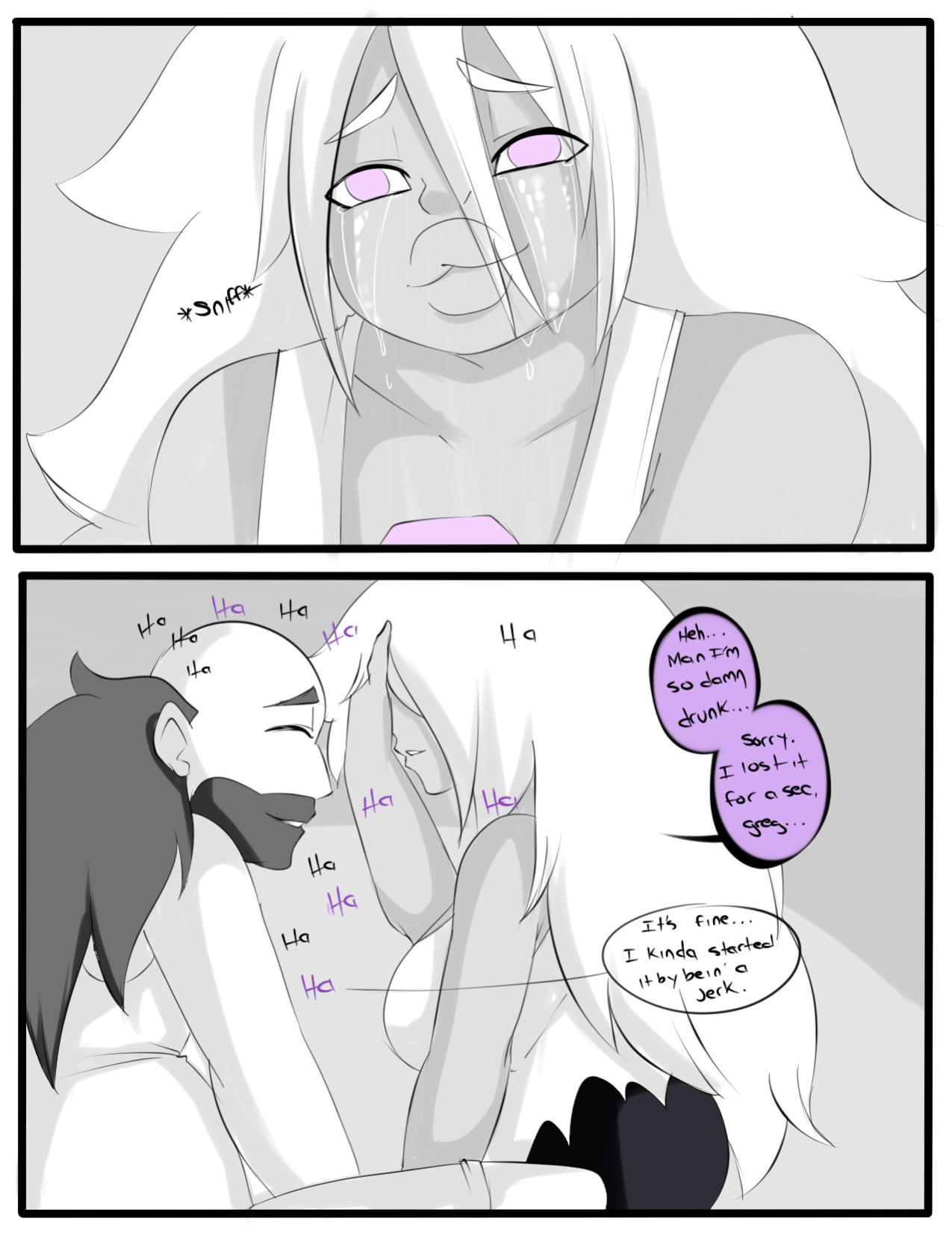 [Inuyuru] Amethyst's drinking problem (steven universe)