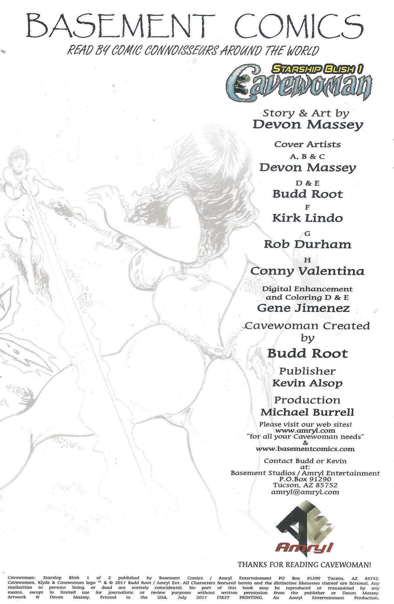 [Budd Root] Cavewoman: Starship Blish 1