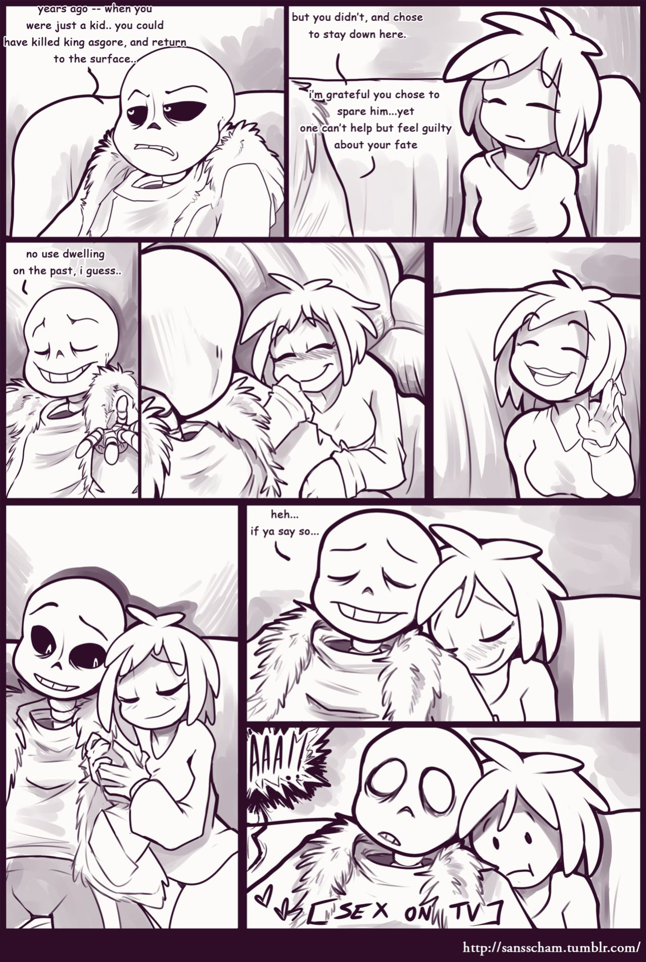 [Kayla-Na] Movie Night (Undertale)