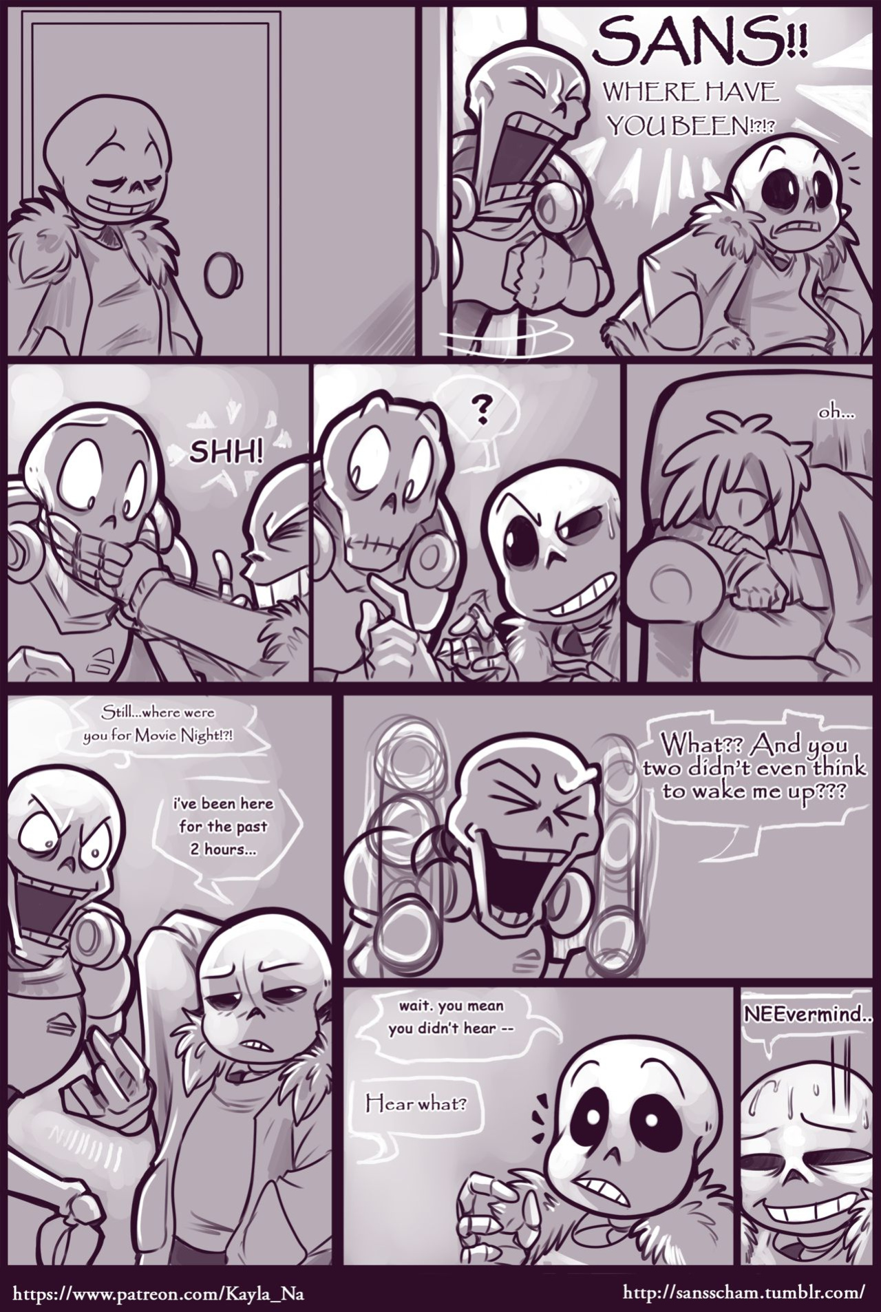 [Kayla-Na] Movie Night (Undertale)