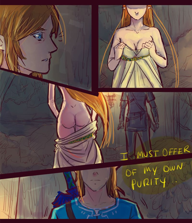 [Angeljasiel] just a random zelink comic (The Legend of Zelda: Breath of the Wild)