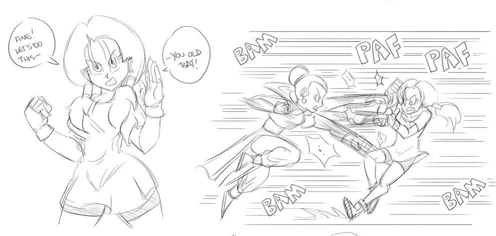 [Funsexydragonball] Videl meets Chichi (Dragon Ball Z)