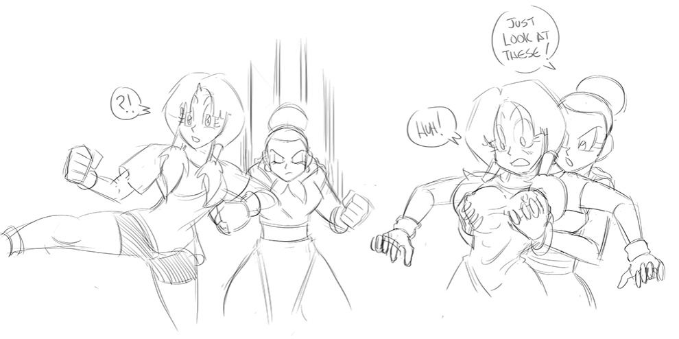 [Funsexydragonball] Videl meets Chichi (Dragon Ball Z)