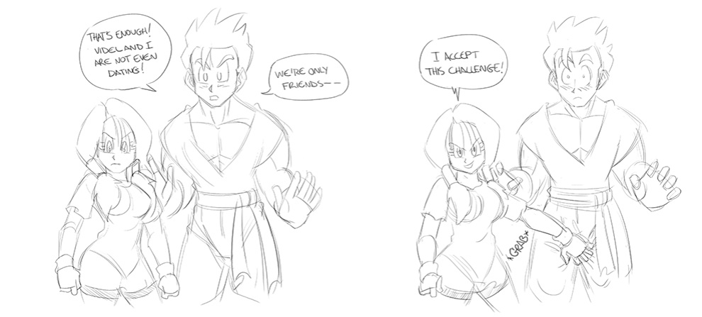 [Funsexydragonball] Videl meets Chichi (Dragon Ball Z)