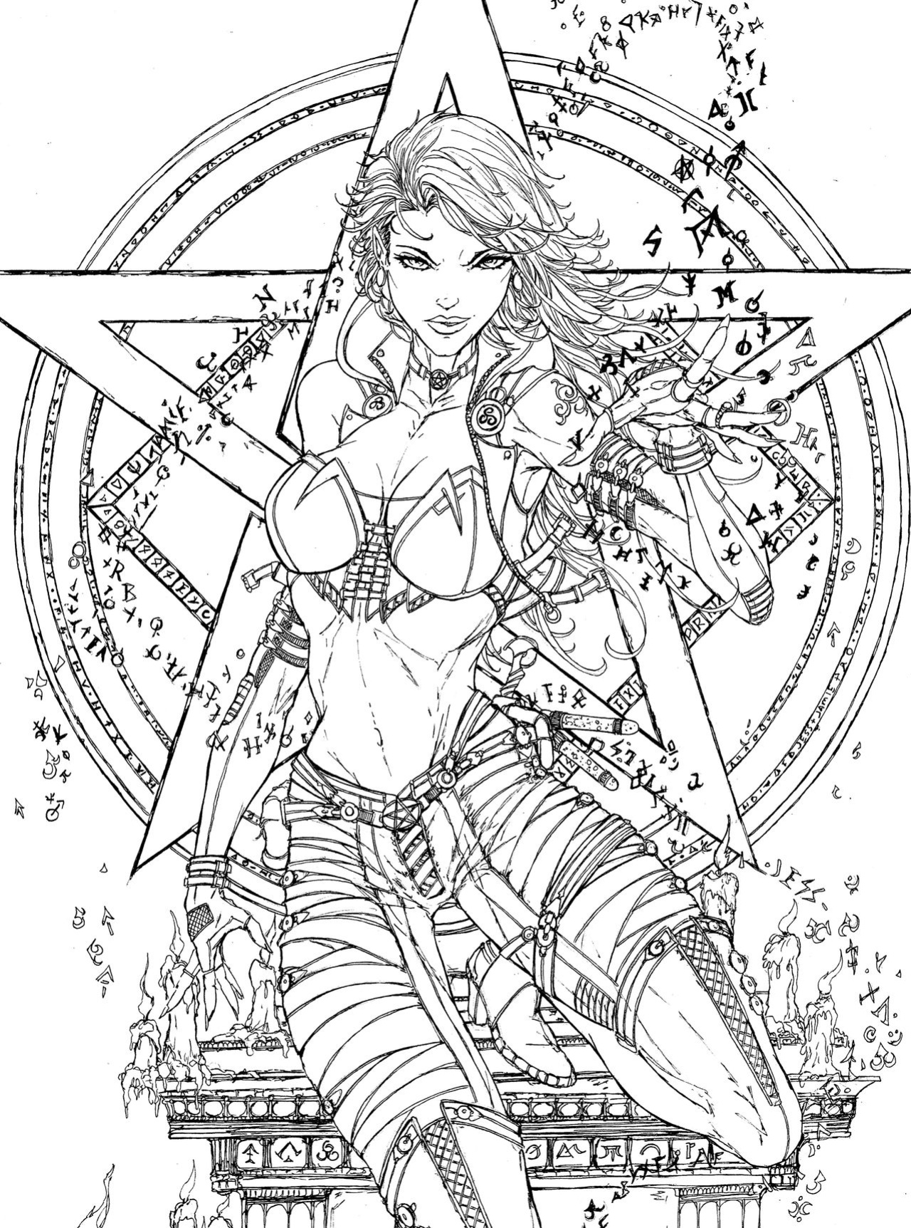Grimm Fairy Tales Adult Coloring Book