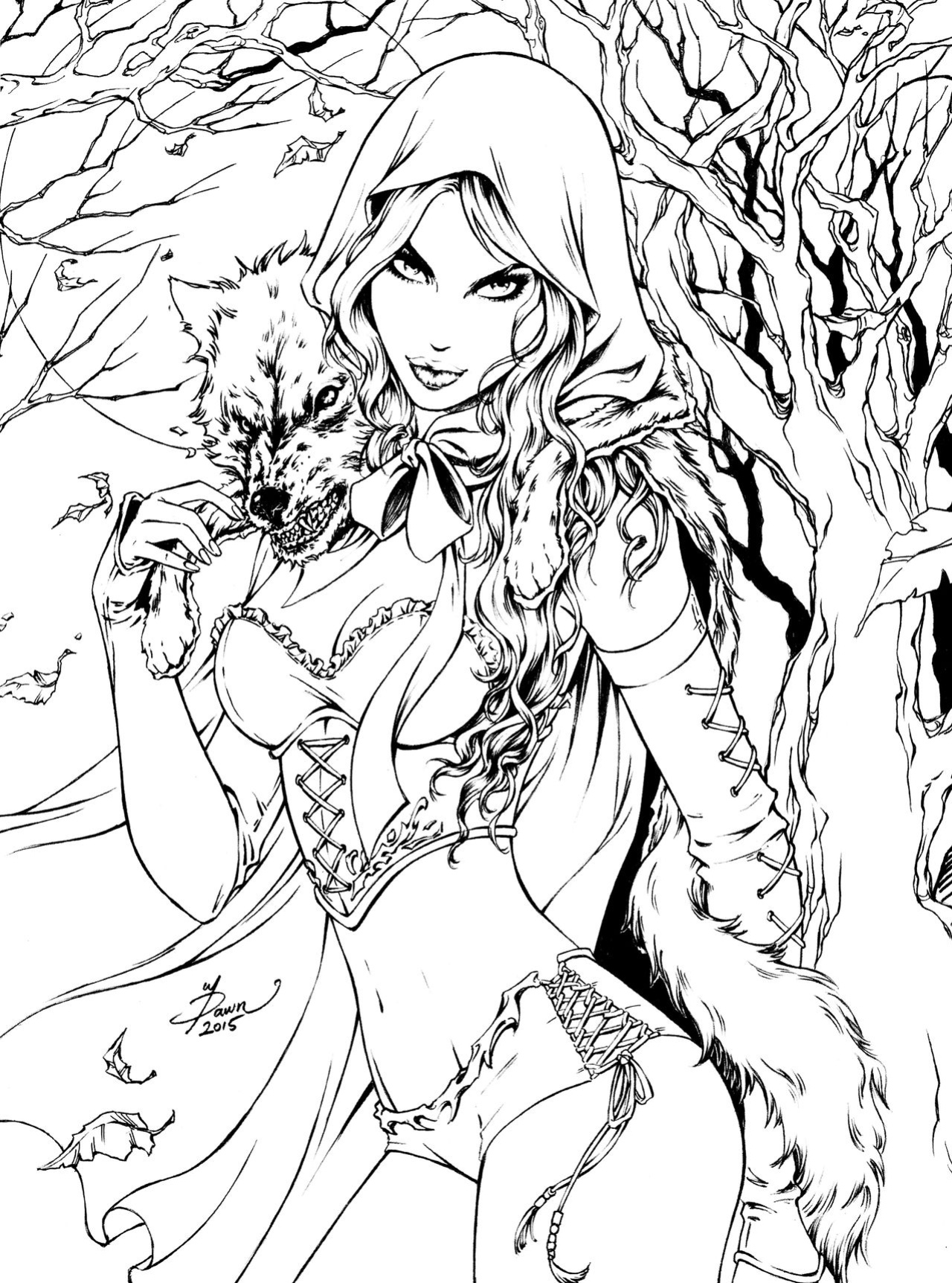 Grimm Fairy Tales Adult Coloring Book