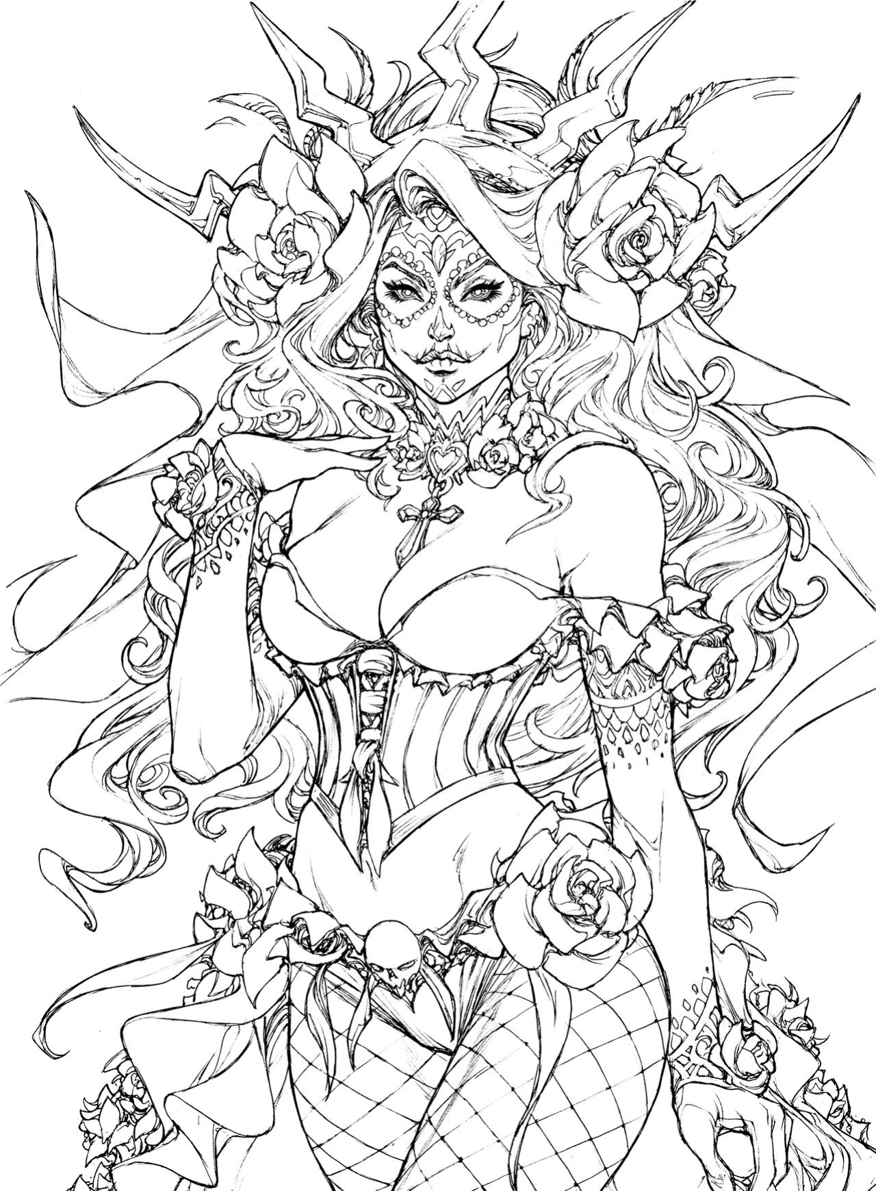 Grimm Fairy Tales Adult Coloring Book