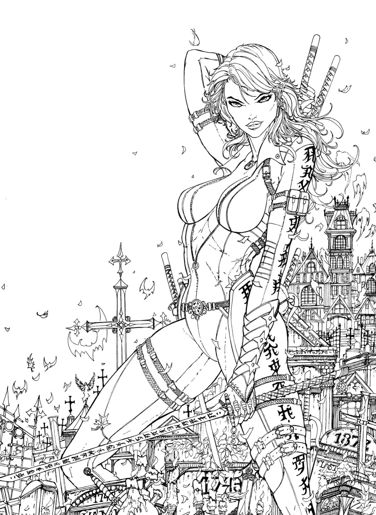 Grimm Fairy Tales Adult Coloring Book