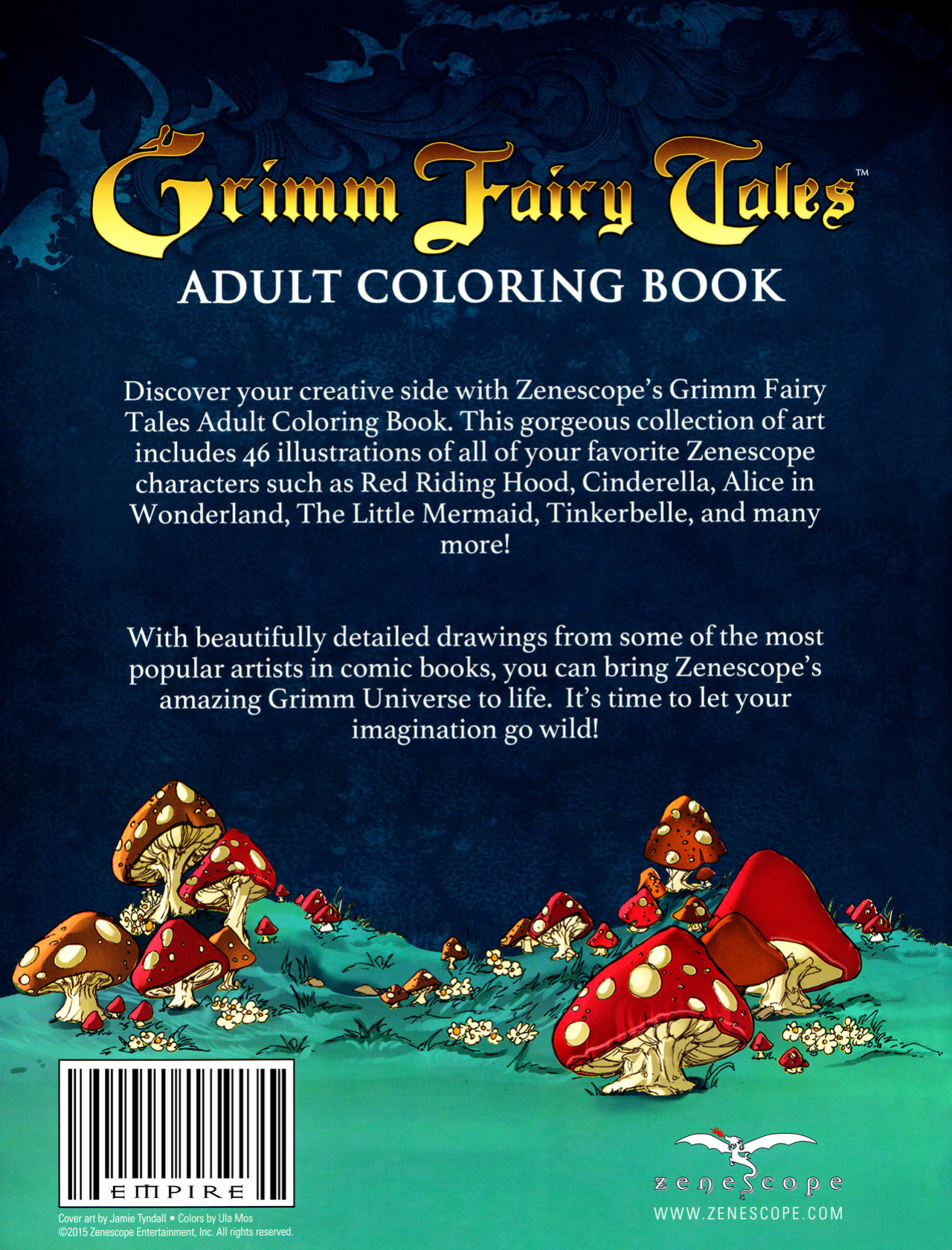 Grimm Fairy Tales Adult Coloring Book