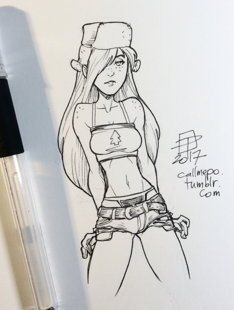 Callmepo - Short Shorts + Virgin Killer Sweater