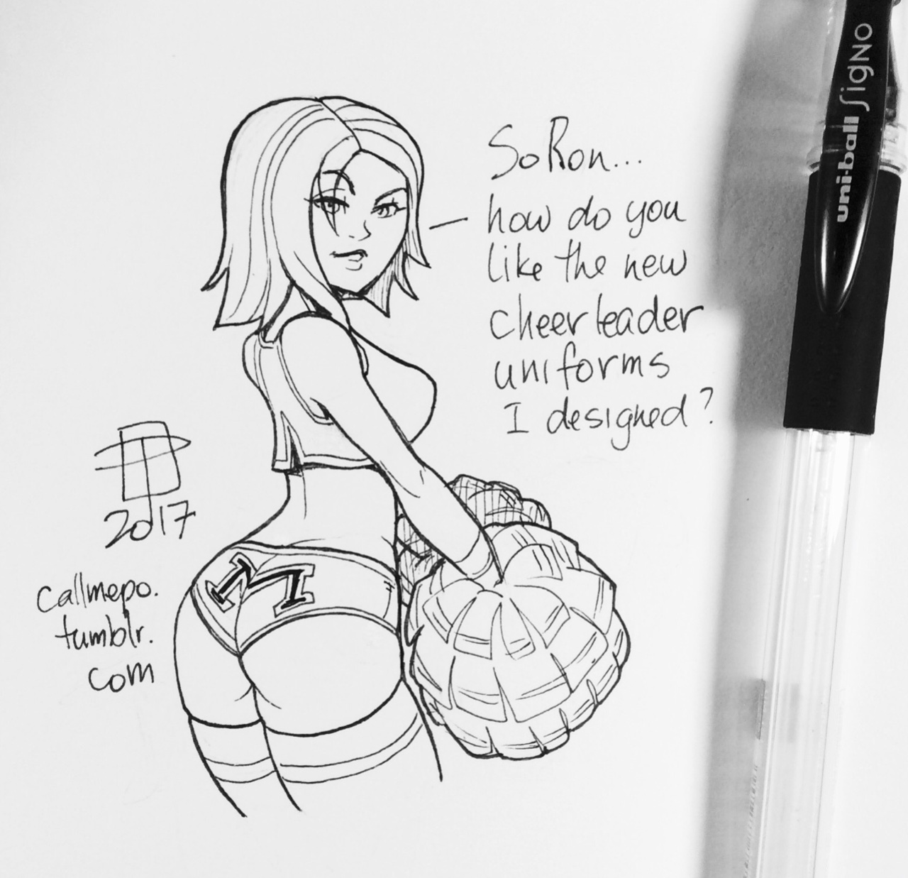 Callmepo - Short Shorts + Virgin Killer Sweater