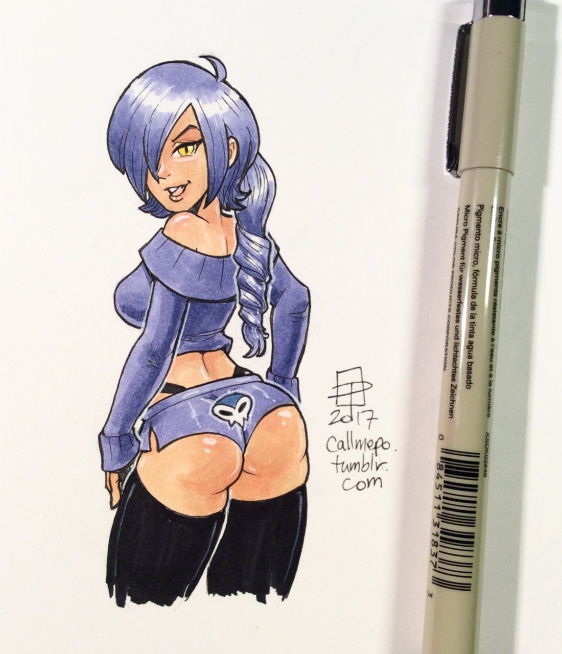 Callmepo - Short Shorts + Virgin Killer Sweater