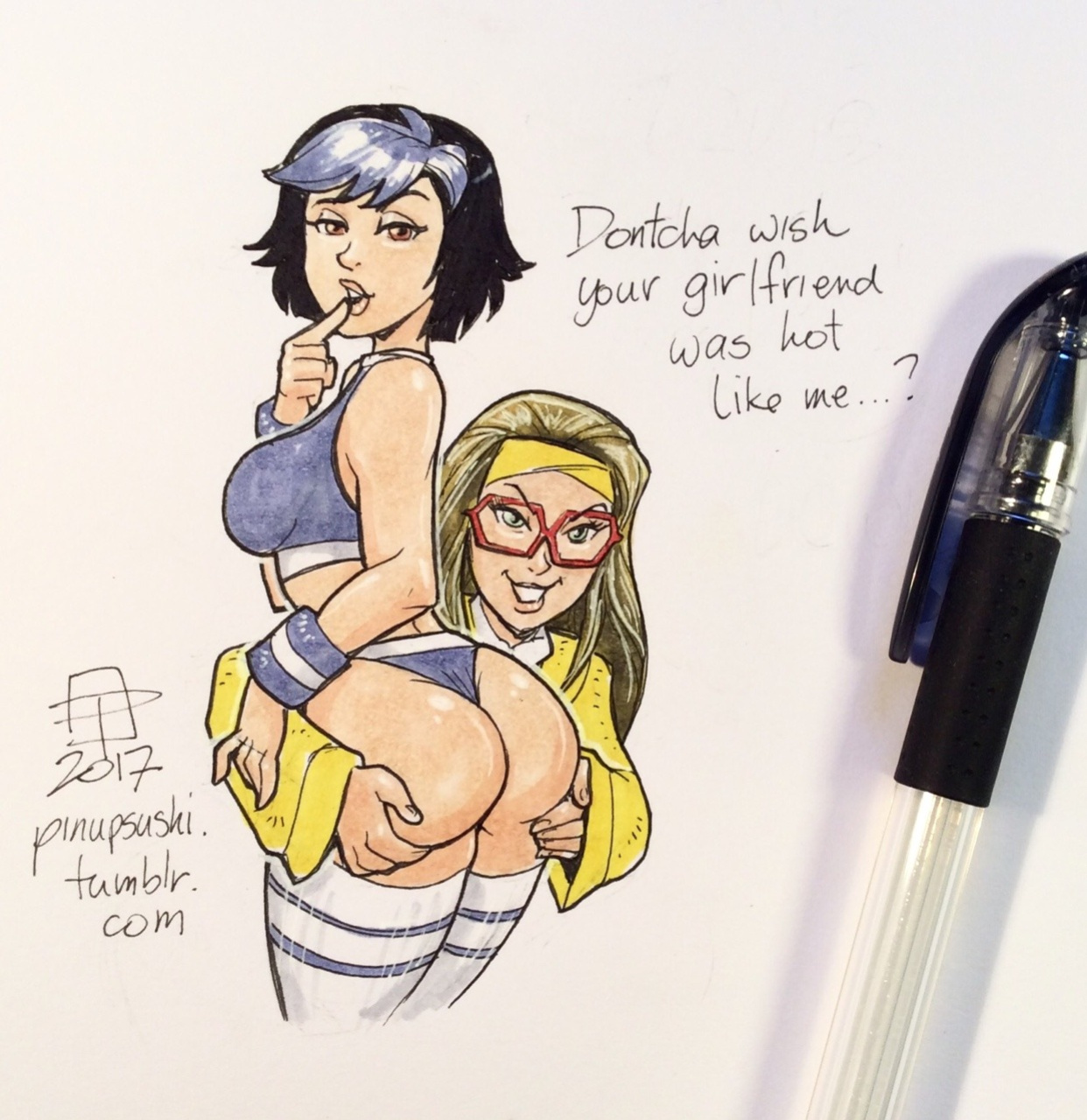 Callmepo - Short Shorts + Virgin Killer Sweater