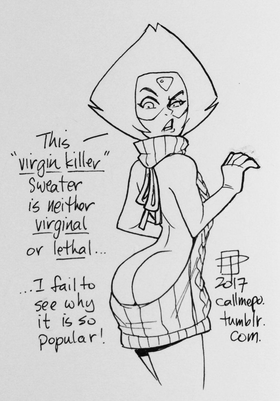 Callmepo - Short Shorts + Virgin Killer Sweater