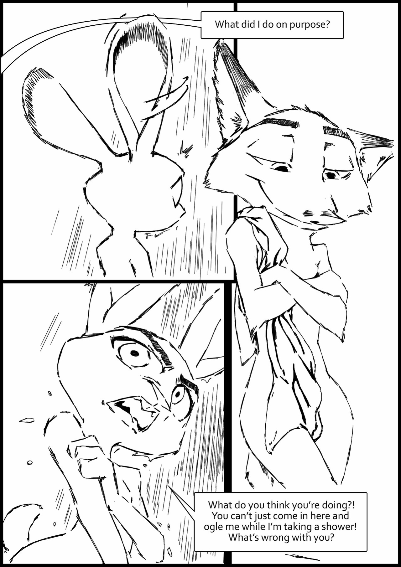 [TheWyvernsWeaver] Wilde Academy - Chapter 1 - Fox On A Hot Showered Bun (Zootopia)