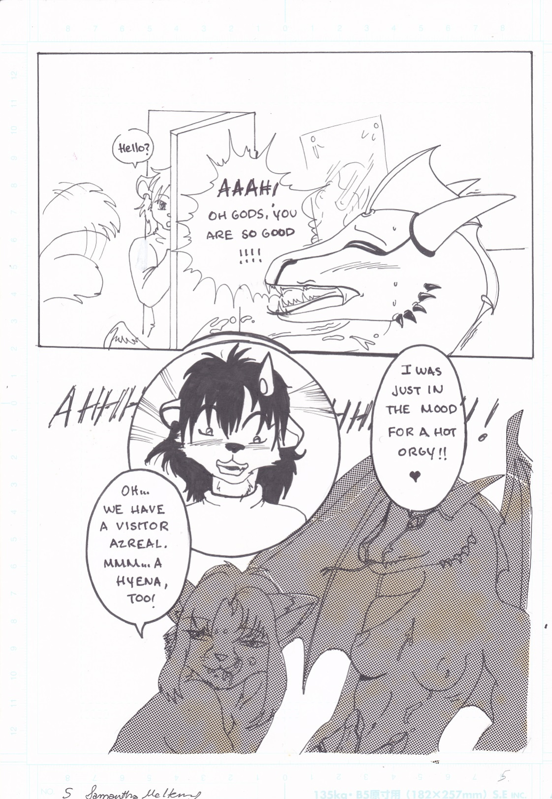 Hyena and Dragon Folio