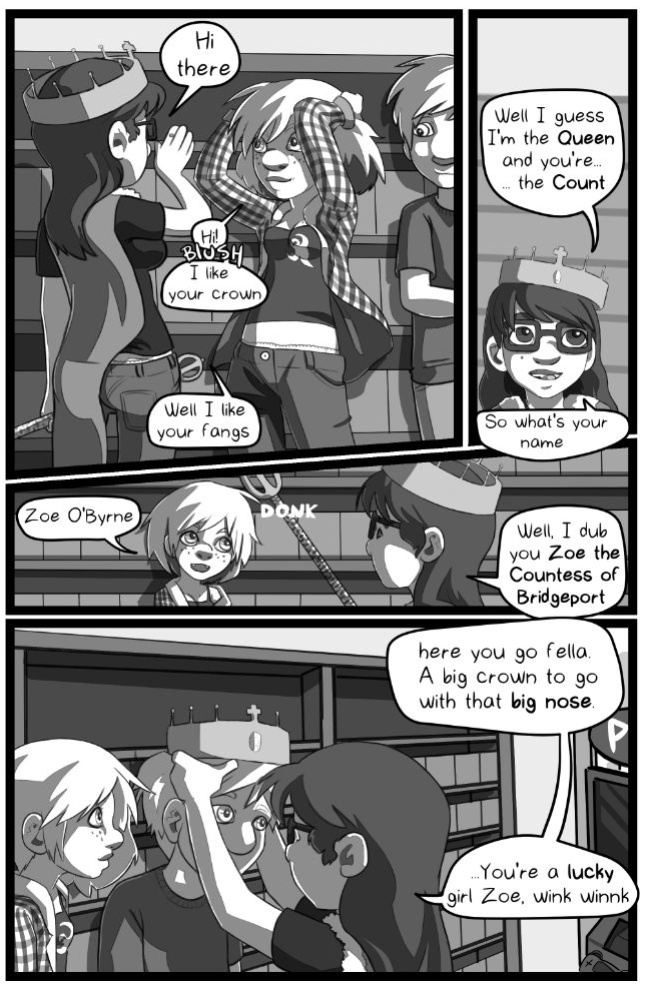 Zoe the Vampire weekly webcomic