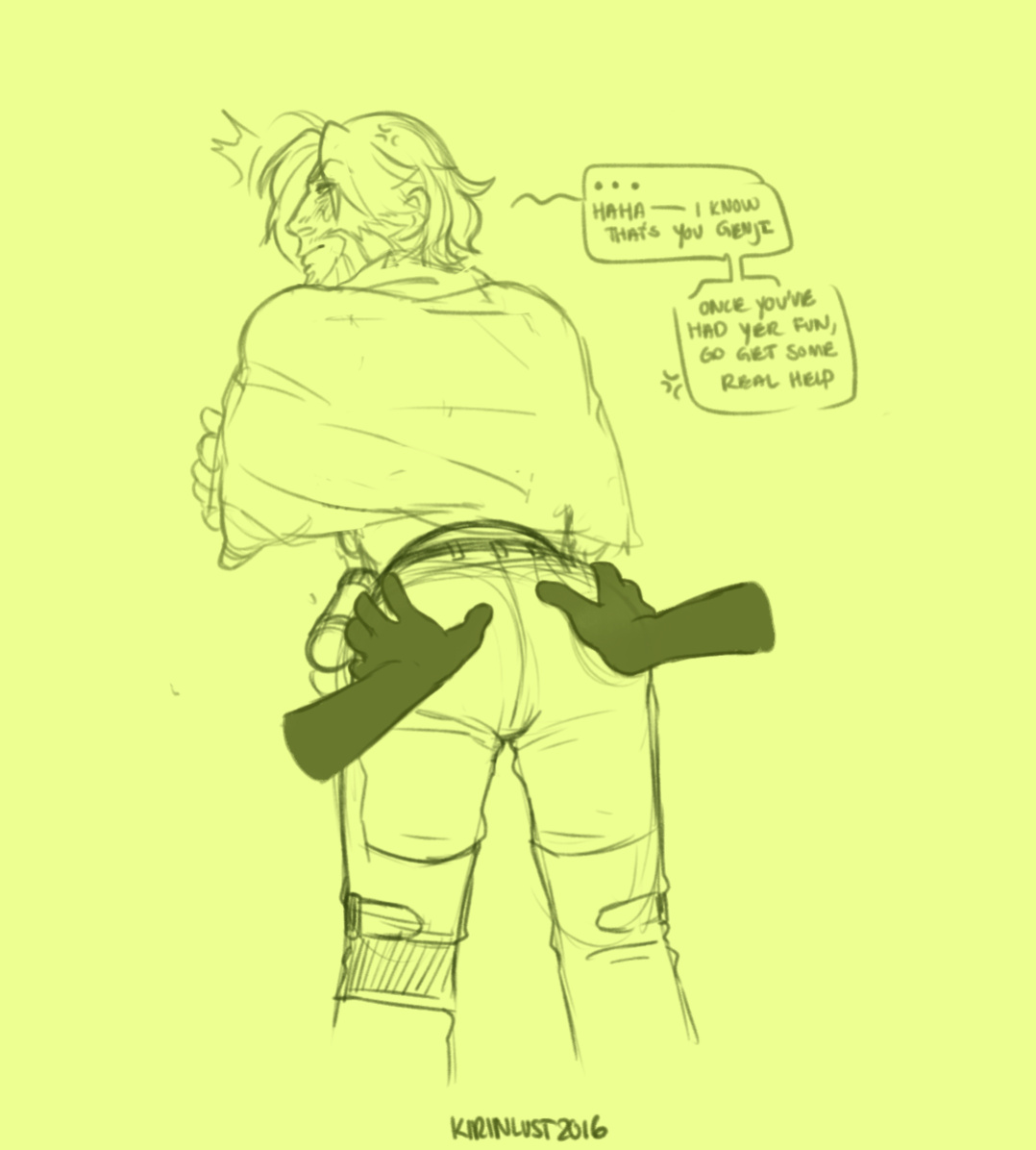 [KirinLust] McCree in Wall (Overwatch)