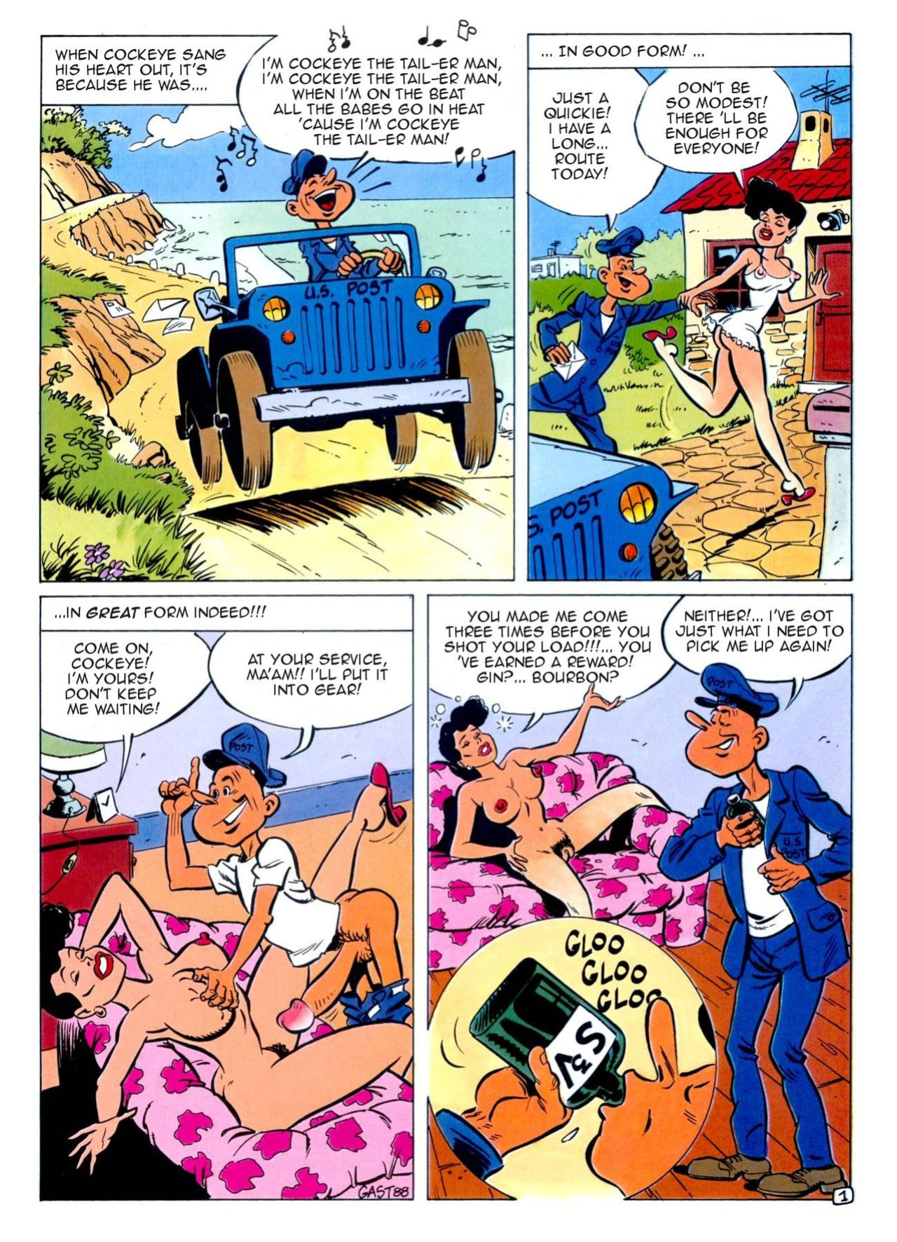 [Gast (Andre Amouriq)] Cockeye The Tail-er [english] {Donnie B. & Stelios}